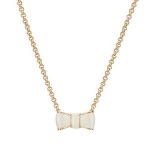 KATE SPADE • Take A Bow Enamel Bow Necklace